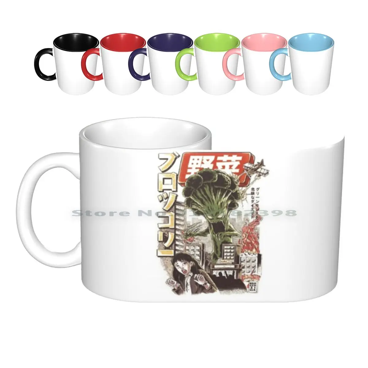 Керамические кружки Brocco кофейные чашки Кружка для молока и чая монстр-брокколи