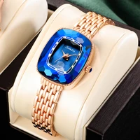 lige brand luxury ladies watches for women fashion all steel waterproof quartz wrist watch women casual creative square watch