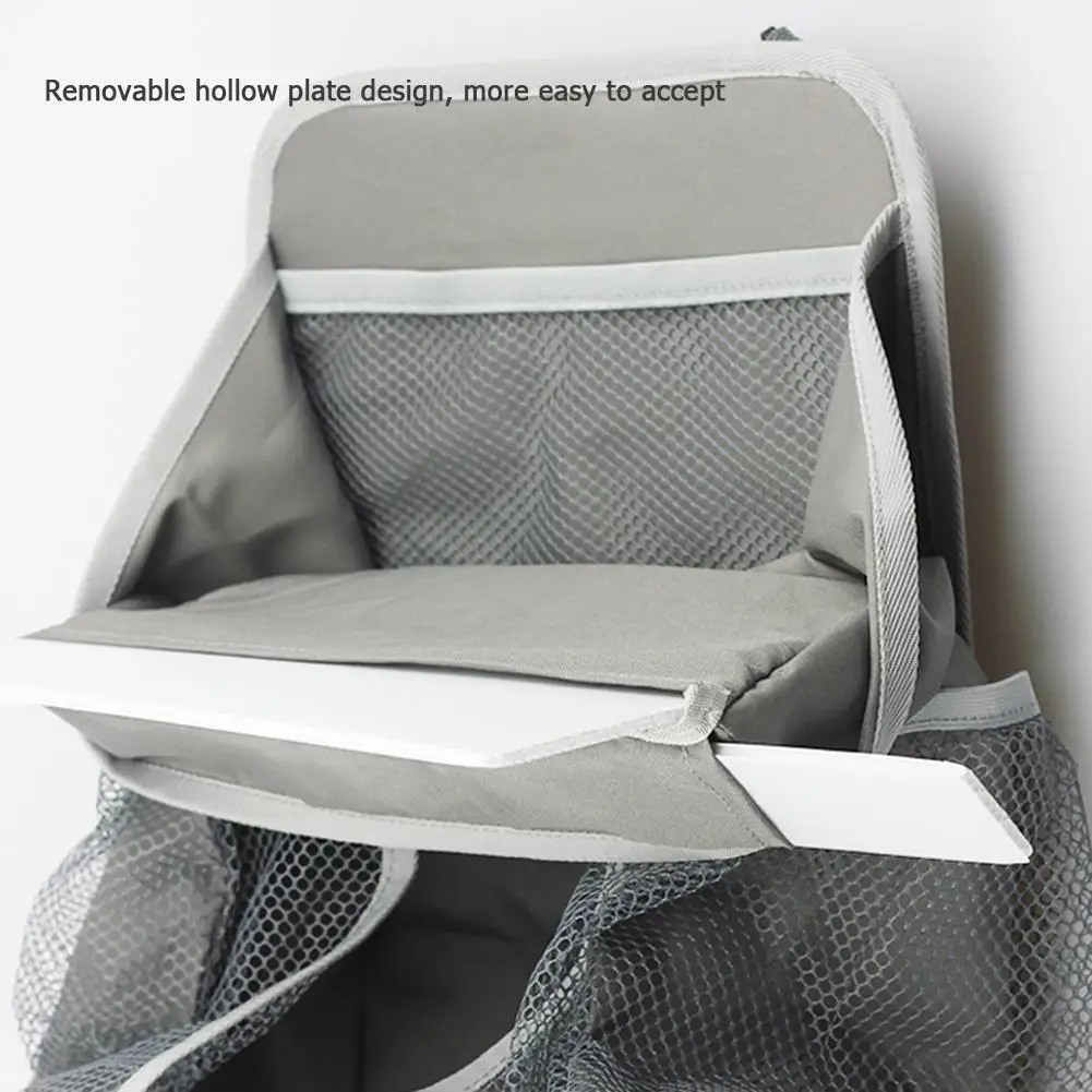 

Baby Crib Hanging Bag High-quality Portable Lightweight Grid Splicing Diaper Nappy Organizer Toys Feeding Bottle Crib Bedding