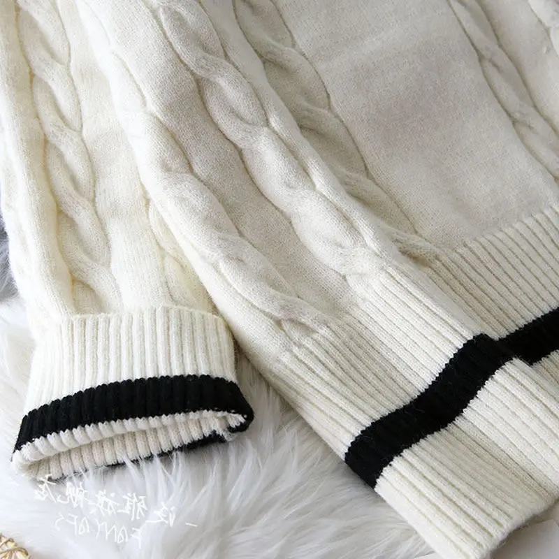 

Sweater Female Autumn and Winter Korean Students Loose Fitting Pullover Lazy Style 2021 Autumn New College Style Sweater Coat