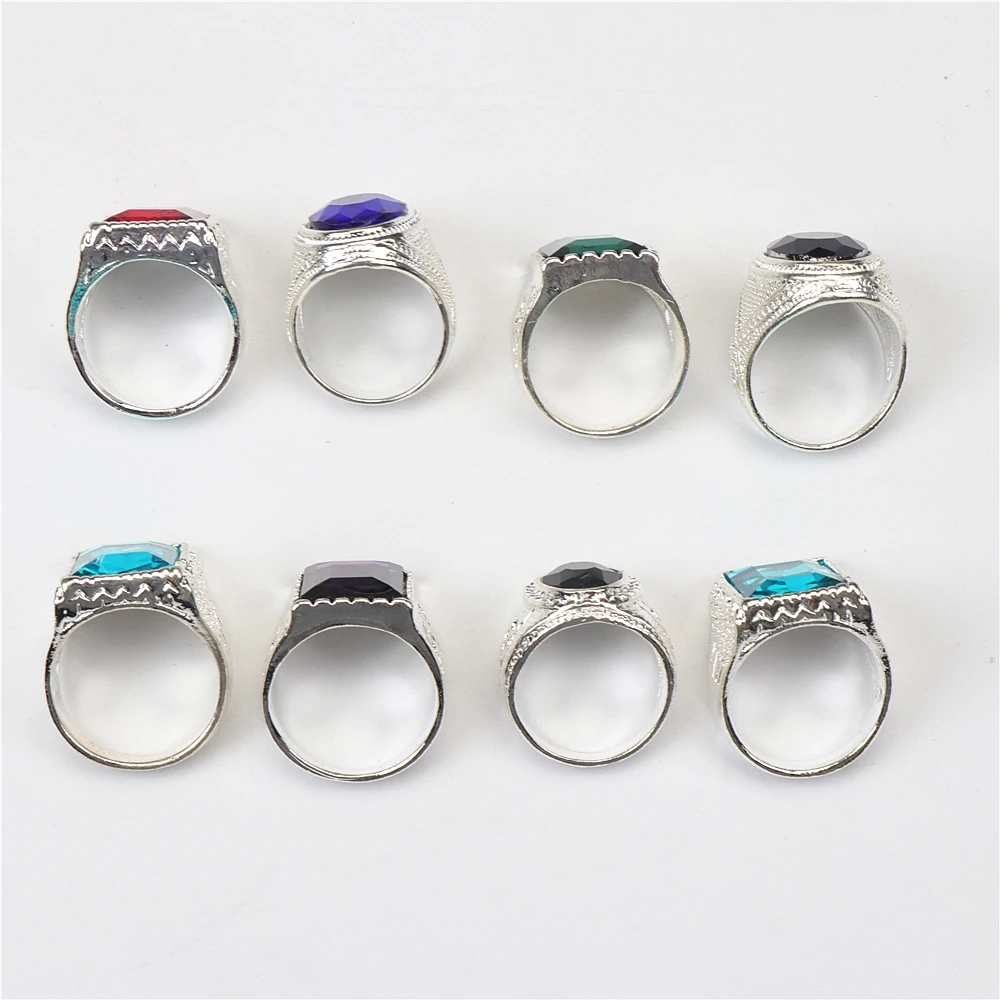 Кольца женские мужские с имитацией драгоценного камня посеребренные 20 шт./лот |