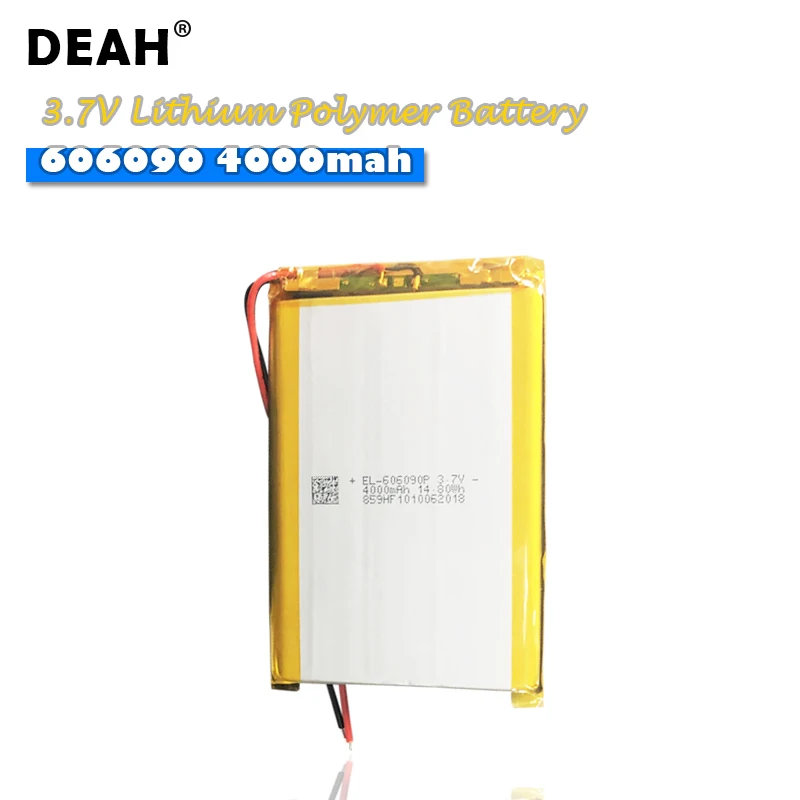 3 7 V Lipo cells 606090 4000mah литиевая полимерная аккумуляторная батарея высокой емкости