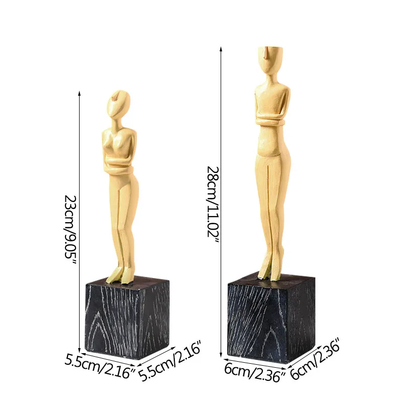 

Strongwell Home Supplies Decoration Ornaments Gold Figure Miniature Model Desktop Display Furnishings Creative Figurines Gifts