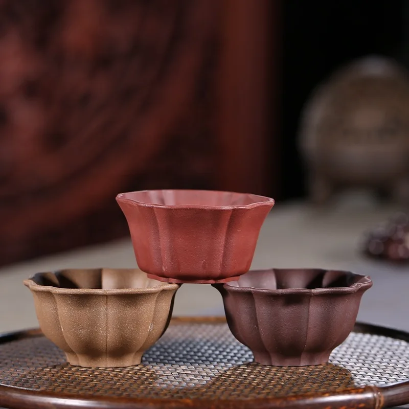 

Yixing cup noggin all hand purple brand purple master cup kung fu tea accessories a commission basis