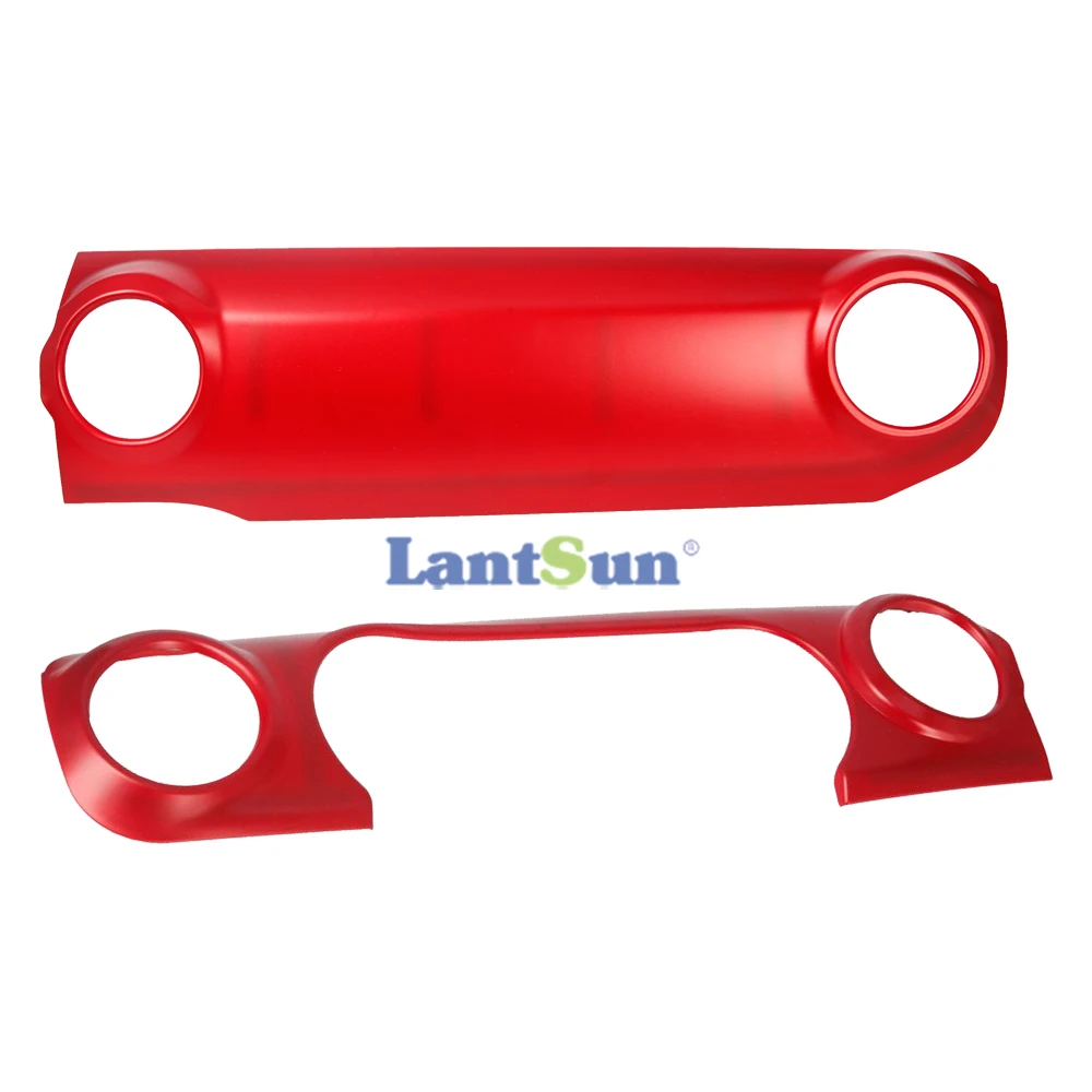 JL1107 накладка на центральную консоль для jeep wrangelr JL2018 + накладка красного и черного цветов LANTSUN