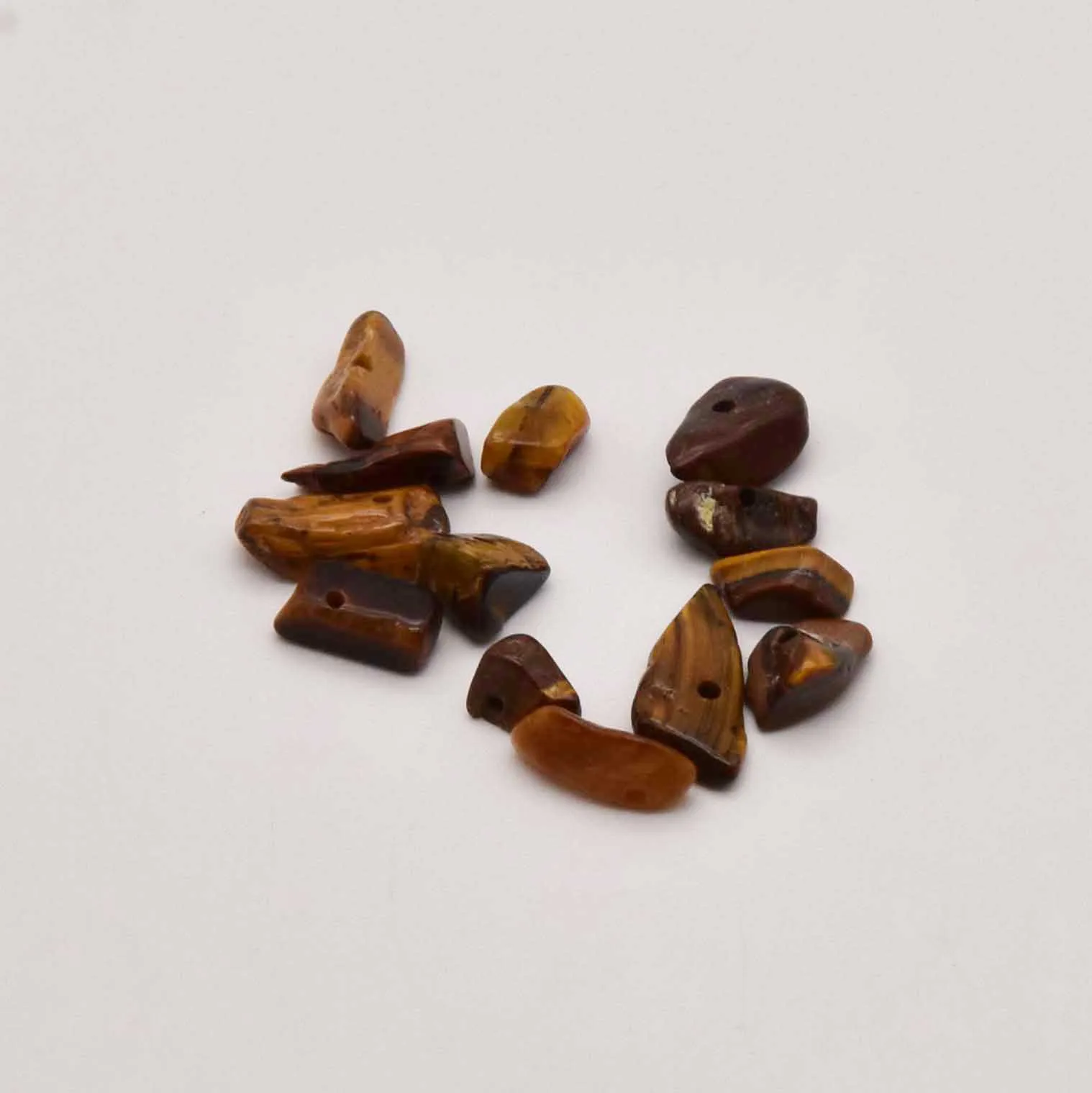 

220pcs 14mm Natural Tiger Eye Stone Bulk Jewelry Charms For Jewelry Making Earring Making Supplies Accessories JA0068