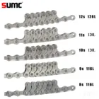 Цепь для горного велосипеда SUMC YBN, 9101112 Скоростей, неоновая, серебристая, черная, золотистая, 114120126L