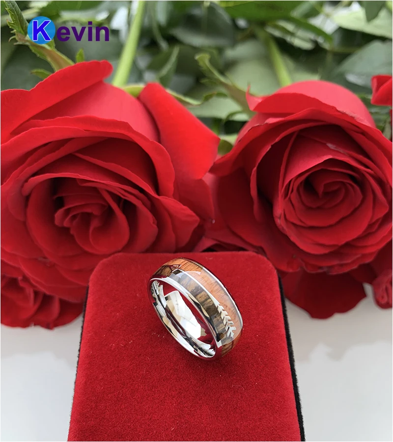 Мужское и Женское Обручальное кольцо из карбида вольфрама с двойной вставкой