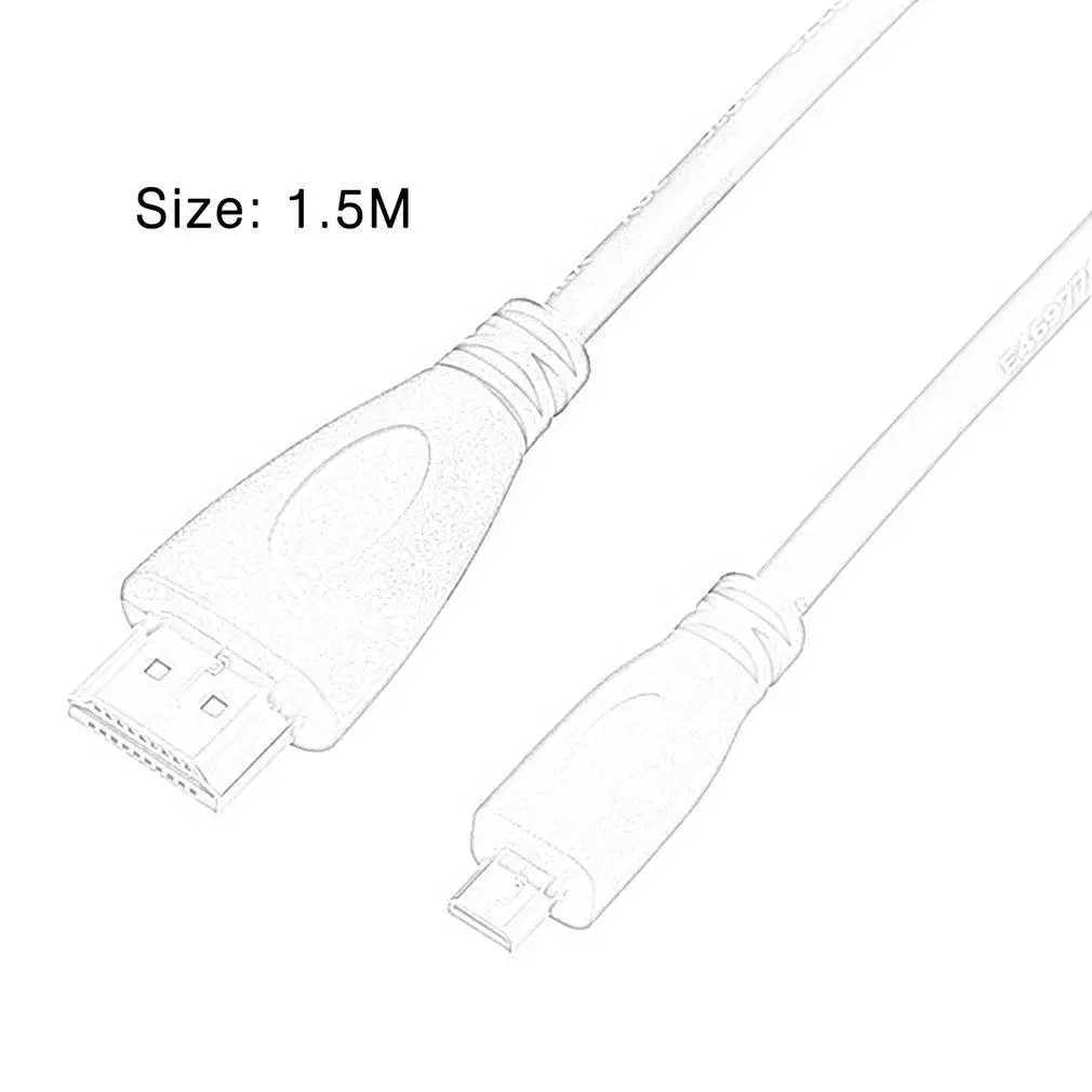 2 5 м HDMI папа к микро Высокоскоростной 1080P HD кабель 1 4 версия PNL|Кабели USB| |