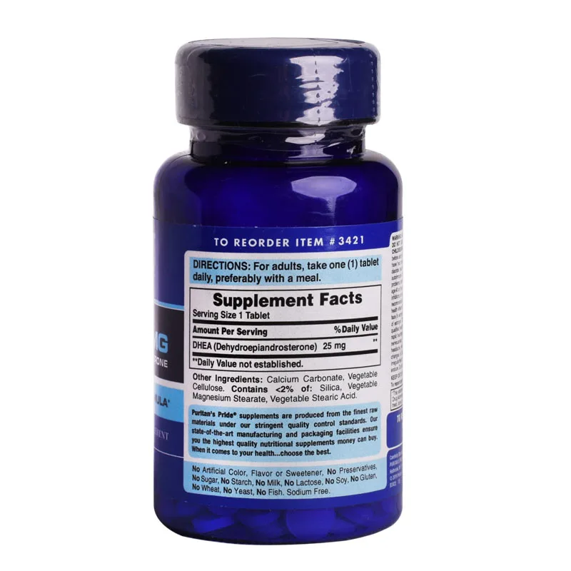 

DHEA 25 Mg DEHYDROEPIANDROSTERONE 100 Pcs