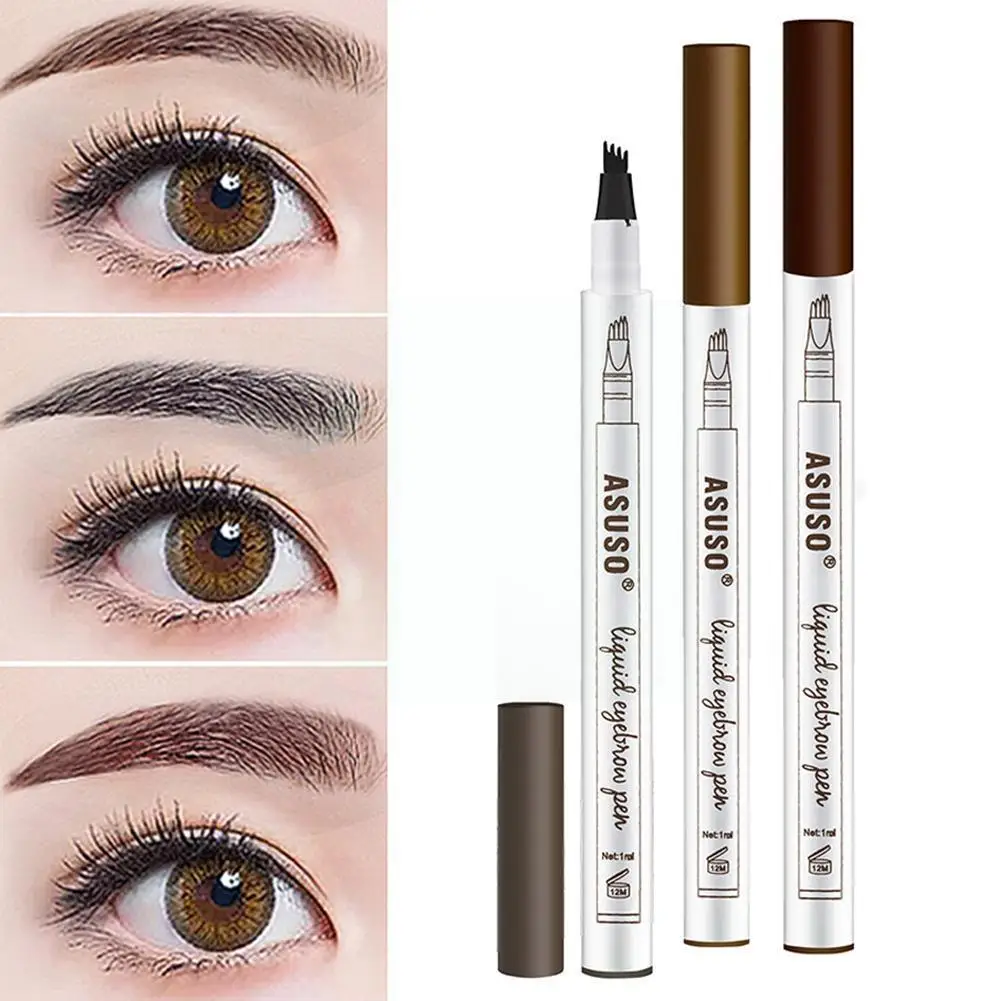 

Microblading Tattoo Pen Waterproof Eye Makeup Pencil Easy Deep Color Use 3 Colors Pencil Tools