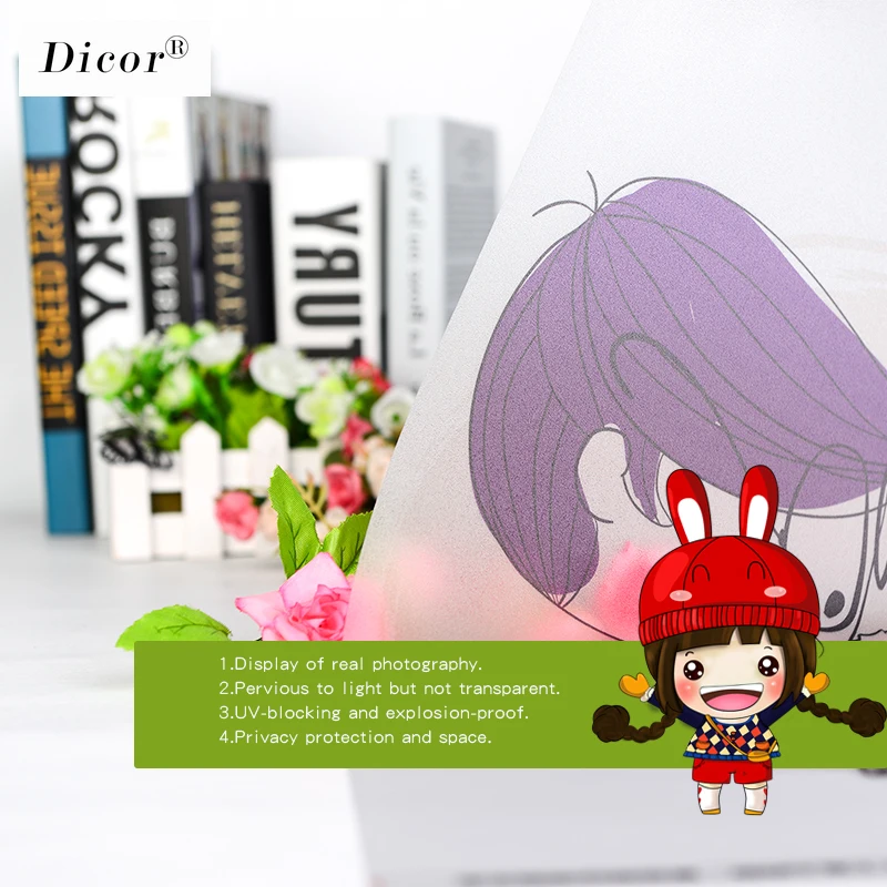 Пользовательские статического цепляться витражная плёнка на стекла окна