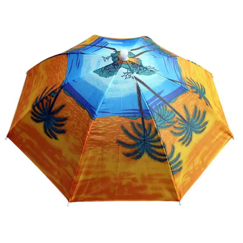 

Outdoor New Foldable Head Umbrella Hat Outdoor Sun Headwear Fishing Hat Golf Camping Hiking Head Umbrella Cap Equipment.