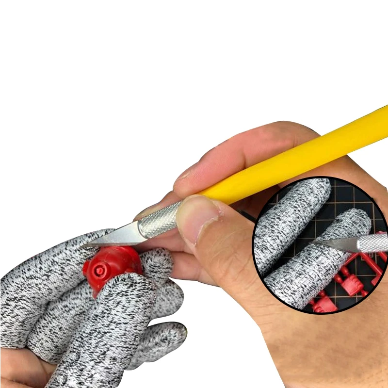 

5pcs/set Model Anti-cutting Fingerstall Protection Model Building Tools Glove Protective Sheath Polyethylene Polyester Fibers