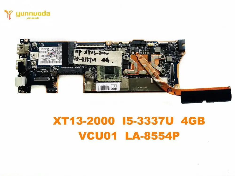Оригинальный Для HP XT13-2000 материнская плата для ноутбука I5-3337U 4 Гб VCU01 LA-8554P