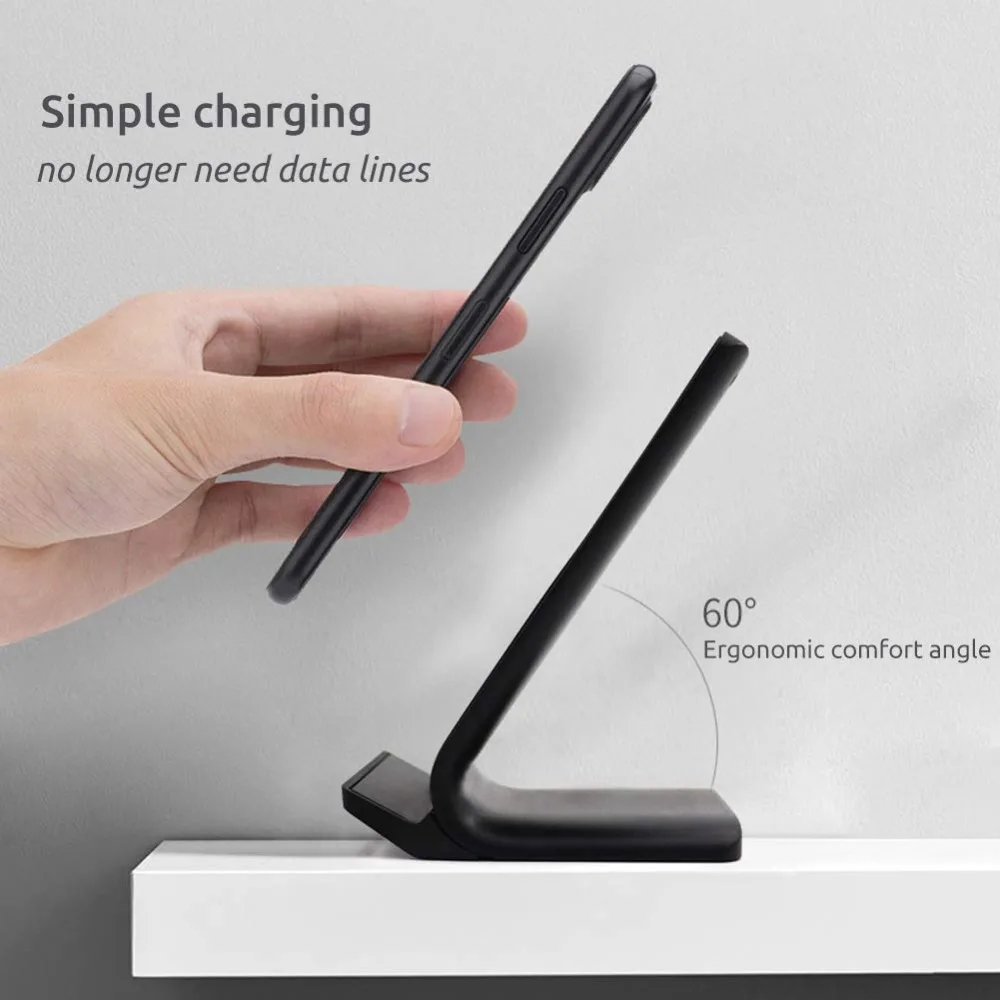 DCAE 15 Вт usb type C Qi Беспроводное зарядное устройство для samsung Galaxy S10 S9 S8 Note 10 9 8 iPhone 11 Pro XS Max X 8 XR Быстрая зарядка подставка