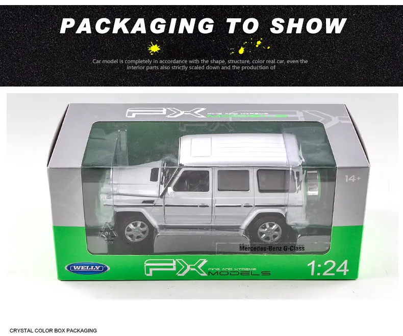 Welly 1:24 Mercedes-Benz G500 G55 автомобиль сплав модель автомобиля моделирование автомобиля украшение коллекция Подарочная игрушка Литье под давлением модель игрушка для мальчиков