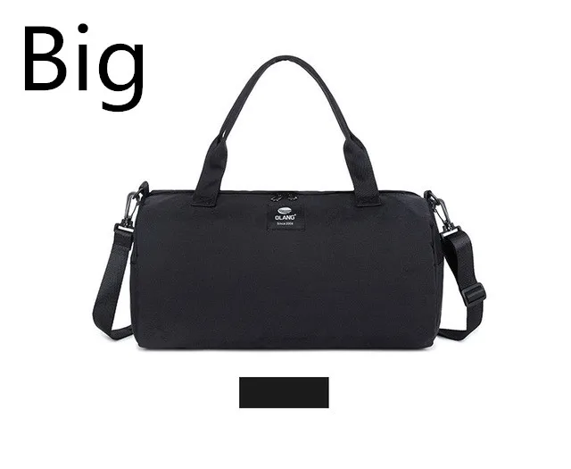 black big Холщовые женские дорожные сумки, сумка для йоги, тренажерного зала, обувь для фитнеса, сумки через плечо, сумка через плечо для женщин и мужчин, спортивная сумка - Цвет: black big