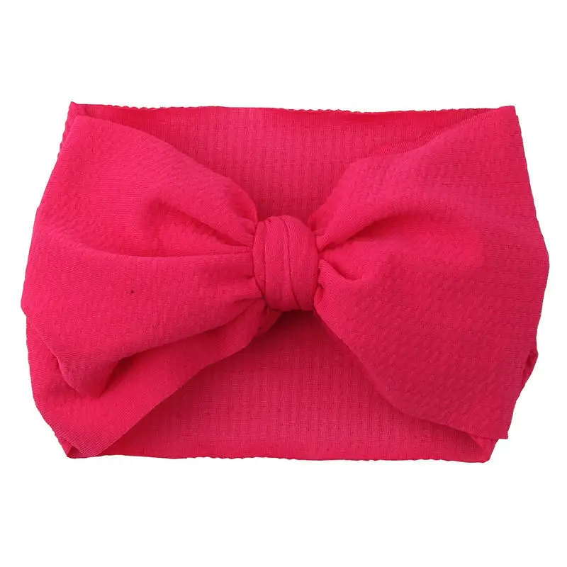 Большая двухслойная повязка на голову с бантом для девочек эластичная Женская