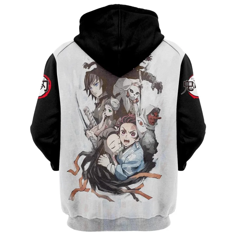 Аниме толстовки Толстовка демон убийца Kimetsu no Yaiba Kamado Tanjirou косплей костюм для мужчин и женщин куртка с капюшоном Топ