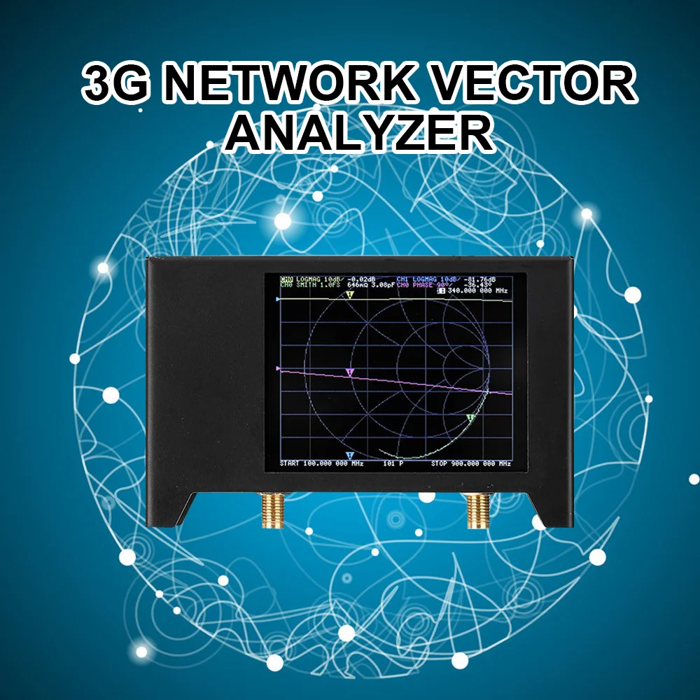 Векторный анализатор сети 3G S A 2 NanoVNA V2 цифровой тестер антенны с ЖК экраном для