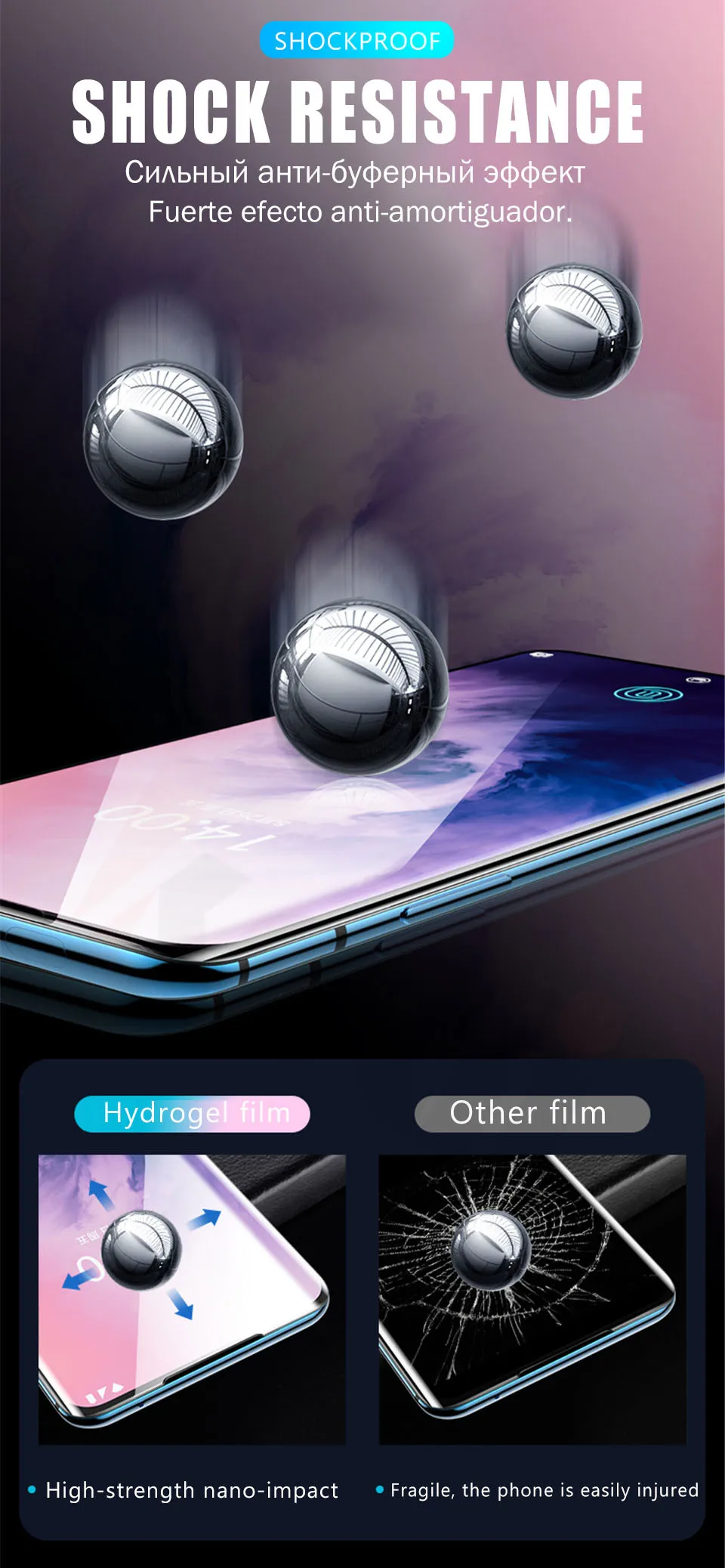 30D полное покрытие Гидрогелевая пленка для Oneplus 7T 7 Pro Защитная пленка для экрана для Oneplus 6 T 6 прозрачная задняя защита не стекло