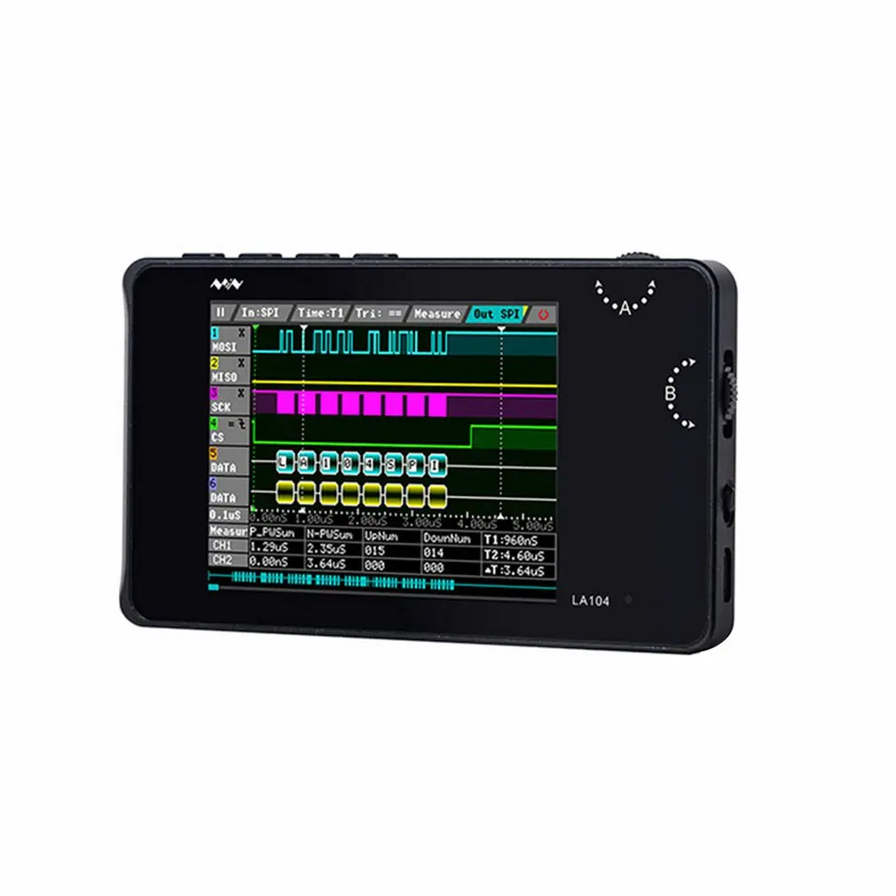 LA104 портативный цифровой логический анализатор SPI IIC PWM программируемый 100 МГц ПК
