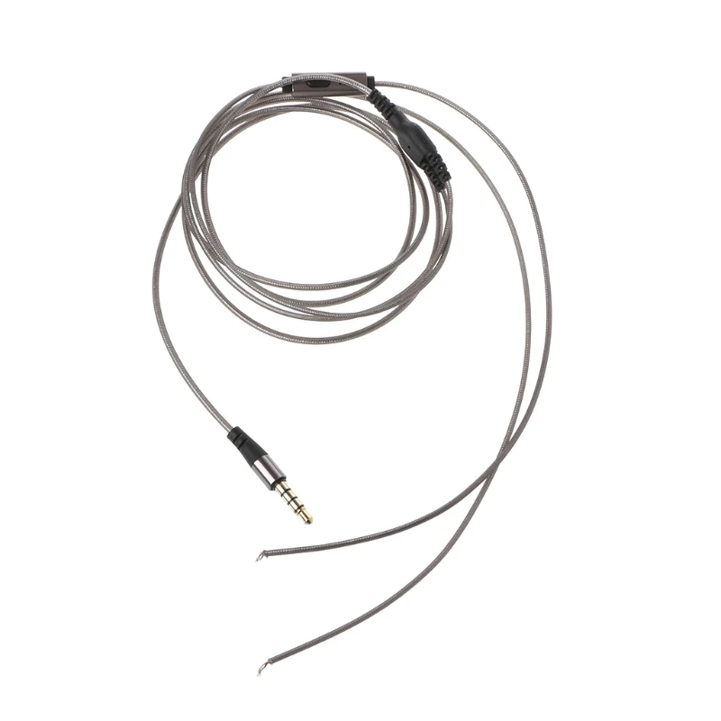 

1.2m With Mic DIY Earphone Cable High Quality Replacement Cable Wire For Repair 77HA