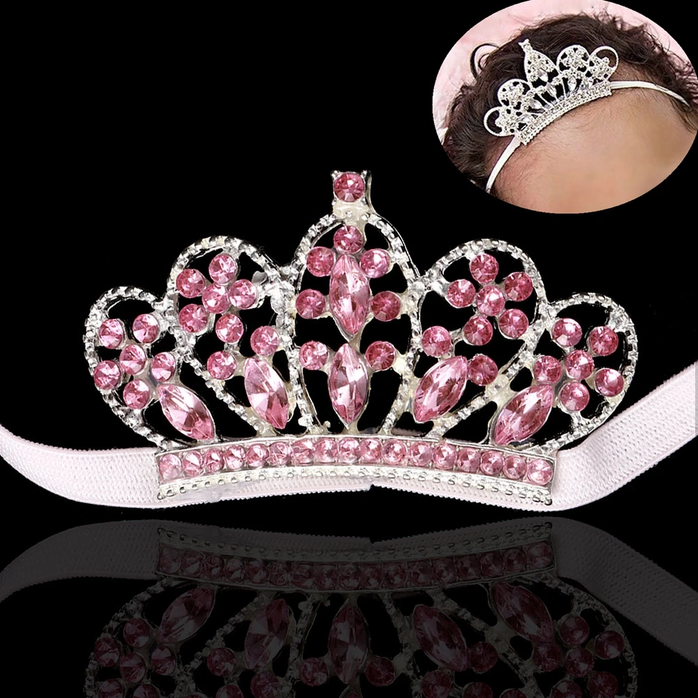 Тиара для маленьких девочек корона принцессы со стразами милая малышей ободок
