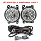 2x DRL светодиодный Противотуманные фары для Renault Duster Megane 23 Fluence Koleos Kangoo 2003-2015 Галогенные Противотуманные лампы фары противотуманная фара