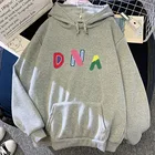 Худи для молодых женщин Bangtan, толстовки для мальчиков, женские пуловеры Harajuku, повседневные топы с круглым вырезом, красивая толстовка с капюшоном с буквенным принтом