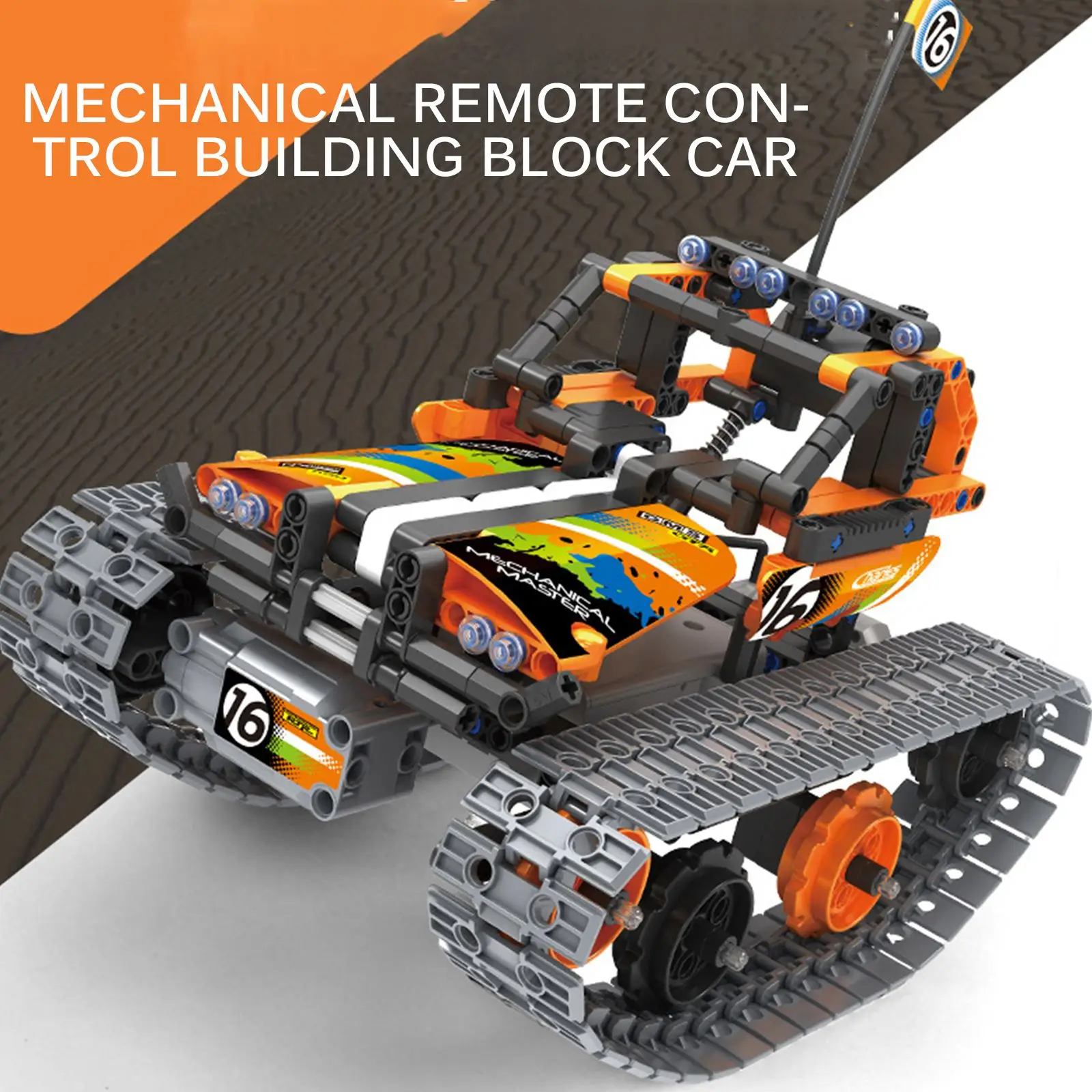 

Building Block Stunt Car Remote Control Motor Auto Technical Car Toy Electric Model Building Block Toys For Kids Children Gift