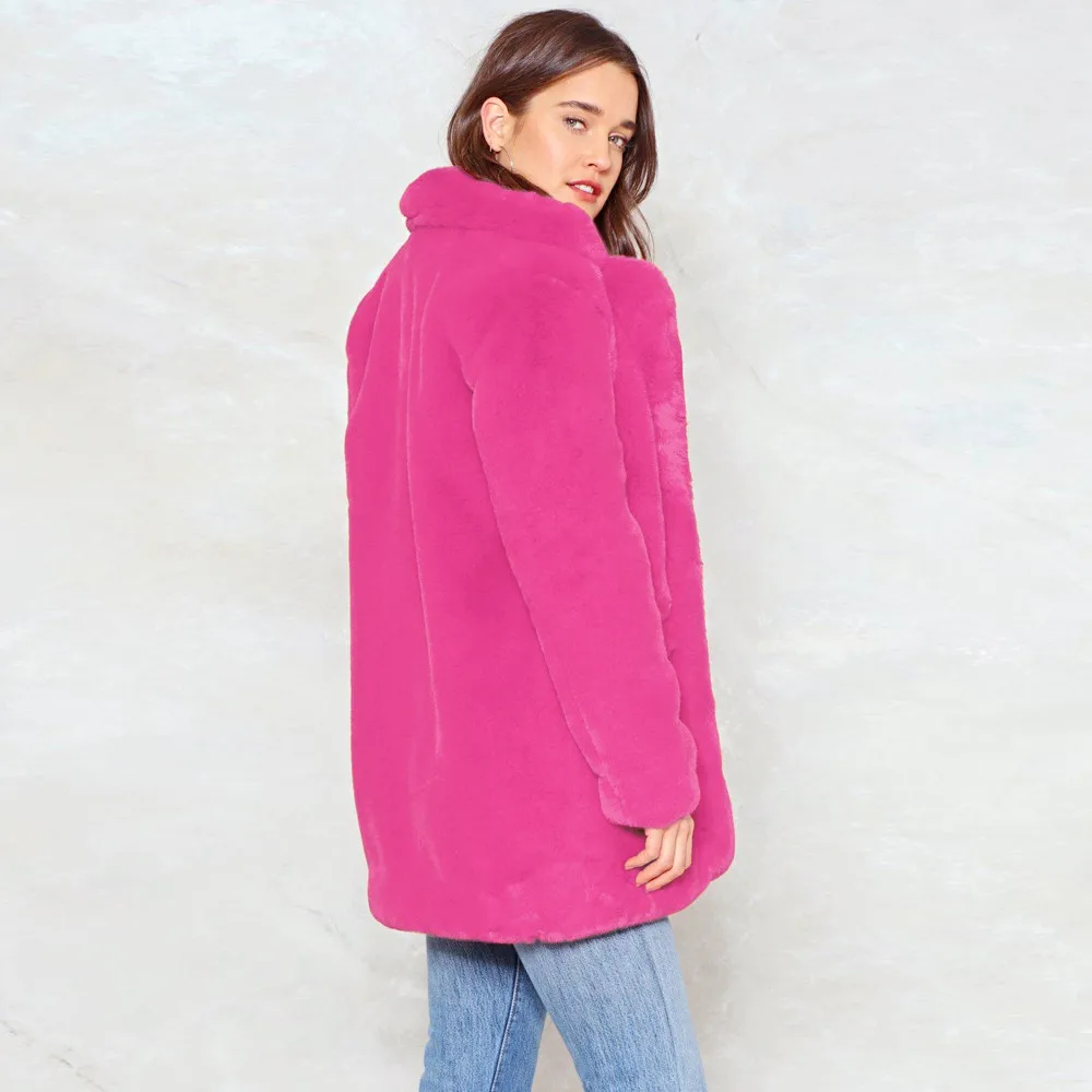 Женское пальто модное зимнее женское теплое толстое Свободное длинное с