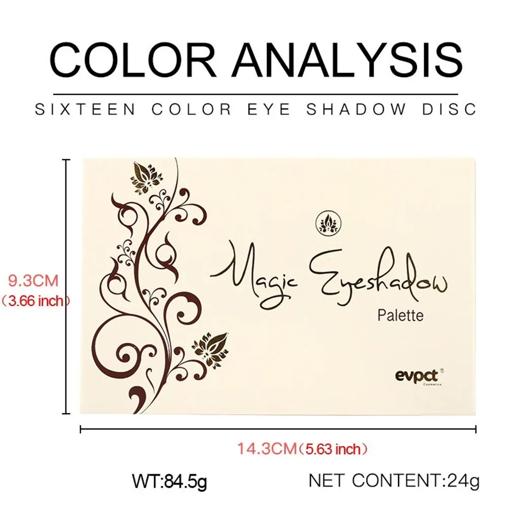 Beauty Glazed Eye of the Storm мягкие тени для век 16 цветов пигментированные матовые блестящие