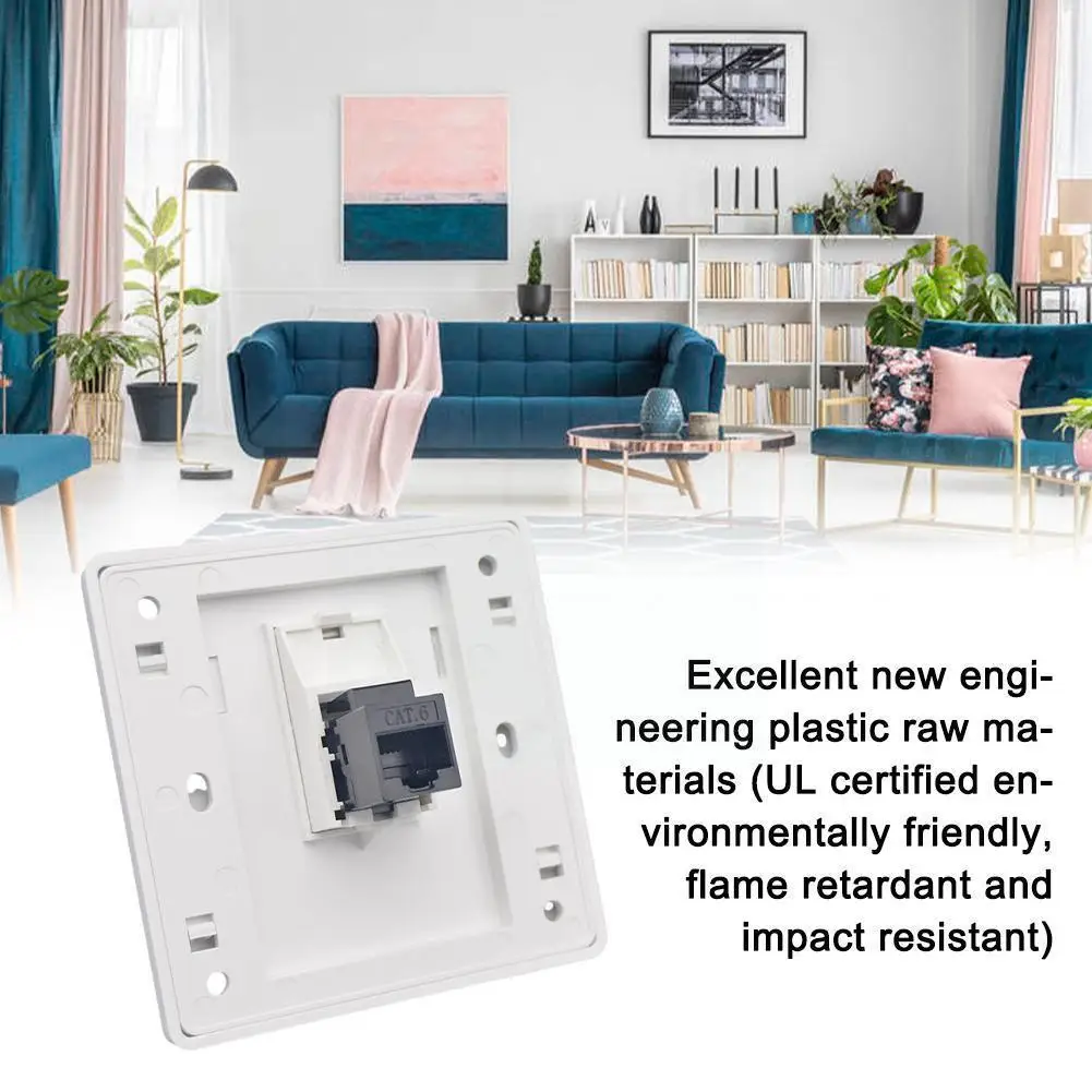 

86 Type Single Port Computer Socket Panel Compatible AMP Voice Modules Modules Category Super RJ45 RJ11 Phone 5/6 Specifica D4S5