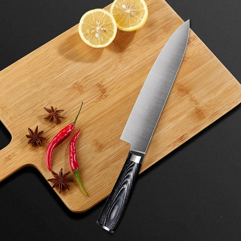 Шеф-нож из нержавеющей стали изысканный кухонный нож для мяса немецкой 1 4116 | Дом и