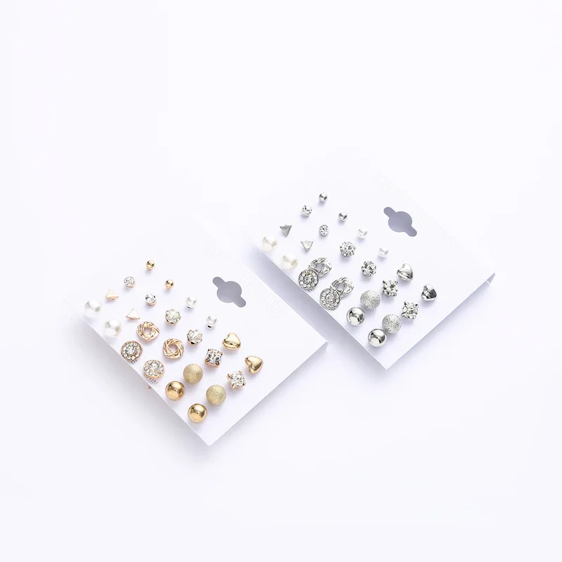 1 комплект модные корейские стильные геометрические РЕТРО простые металлические