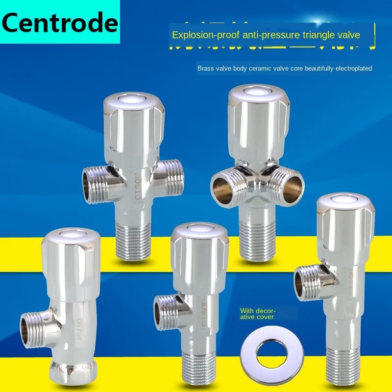 

Треугольный клапан для горячей и холодной воды, 1/2 дюйма, запорный клапан для бассейна, переключатель электрического водонагревателя на сол...