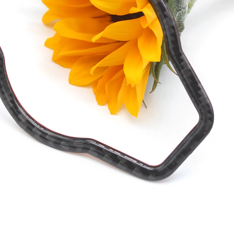 Автомобильный Стайлинг углеродное волокно кнопка переключения фар рамка