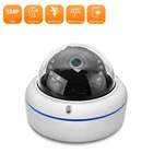 IP-камера видеонаблюдения POE, 5 Мп, 3 Мп, 2 МП, наружная, 20 м, ночное видение, Антивандальная Металлическая комнатная купольная камера видеонаблюдения