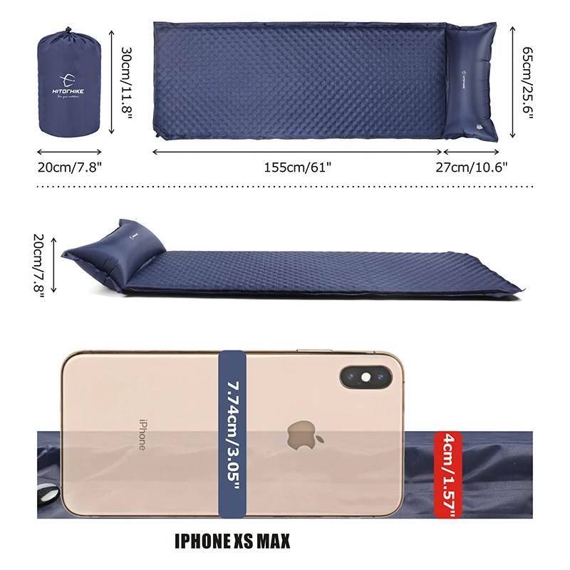 Сверхлегкий надувной коврик для сна Hitorhike на осень и зиму матрас уличная Подушка