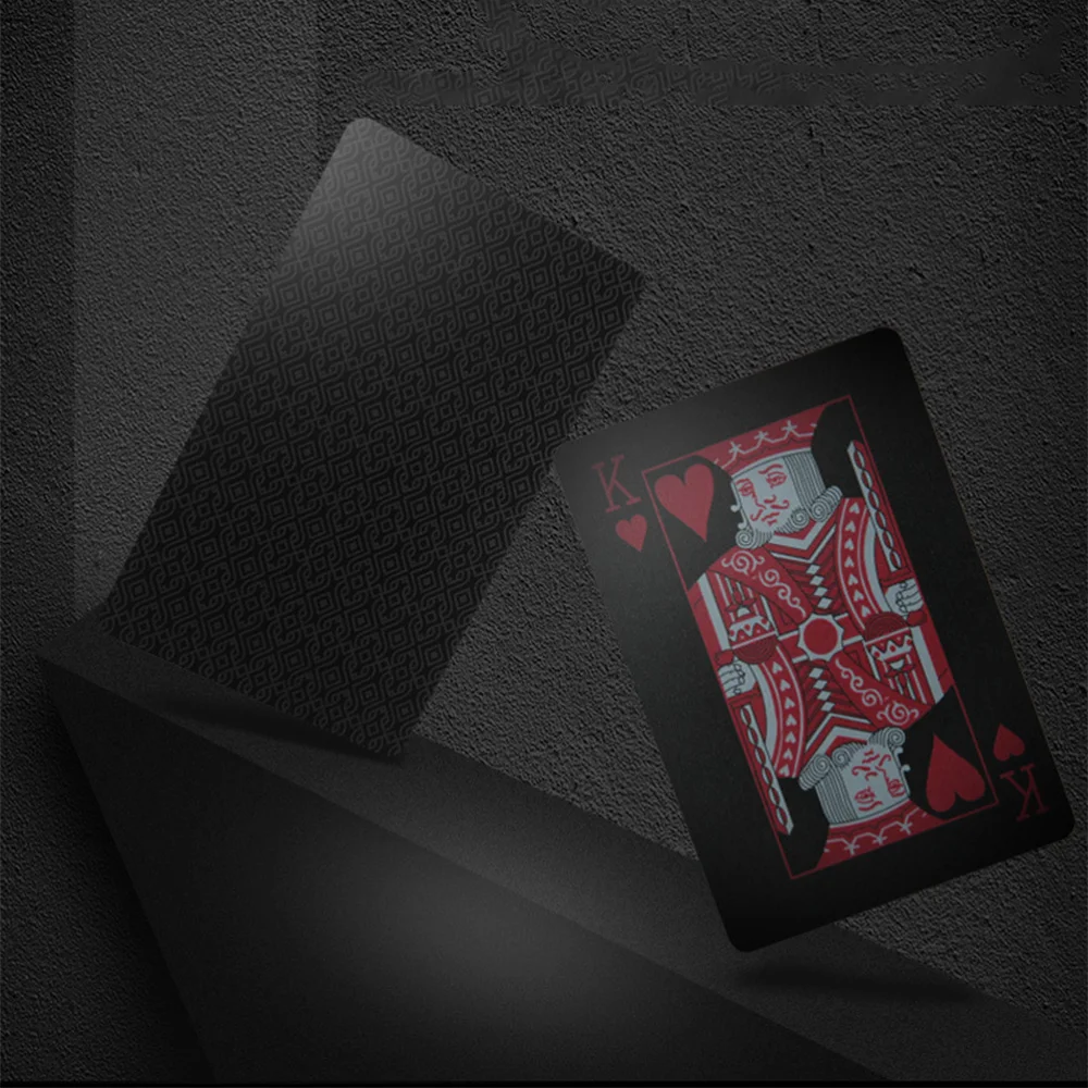 

1 Set Waterproof PVC Set Creative Poker Reusable Tool with Paper Box (Blue)