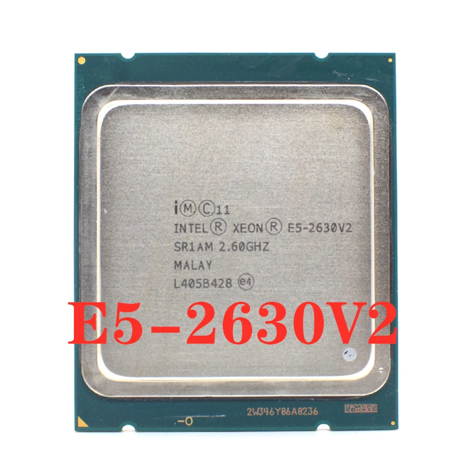 Бывший в употреблении серверный процессор Intel Xeon E5 2630 V2 SR1AM 2 6 ГГц ядерный 15M LGA20s X79