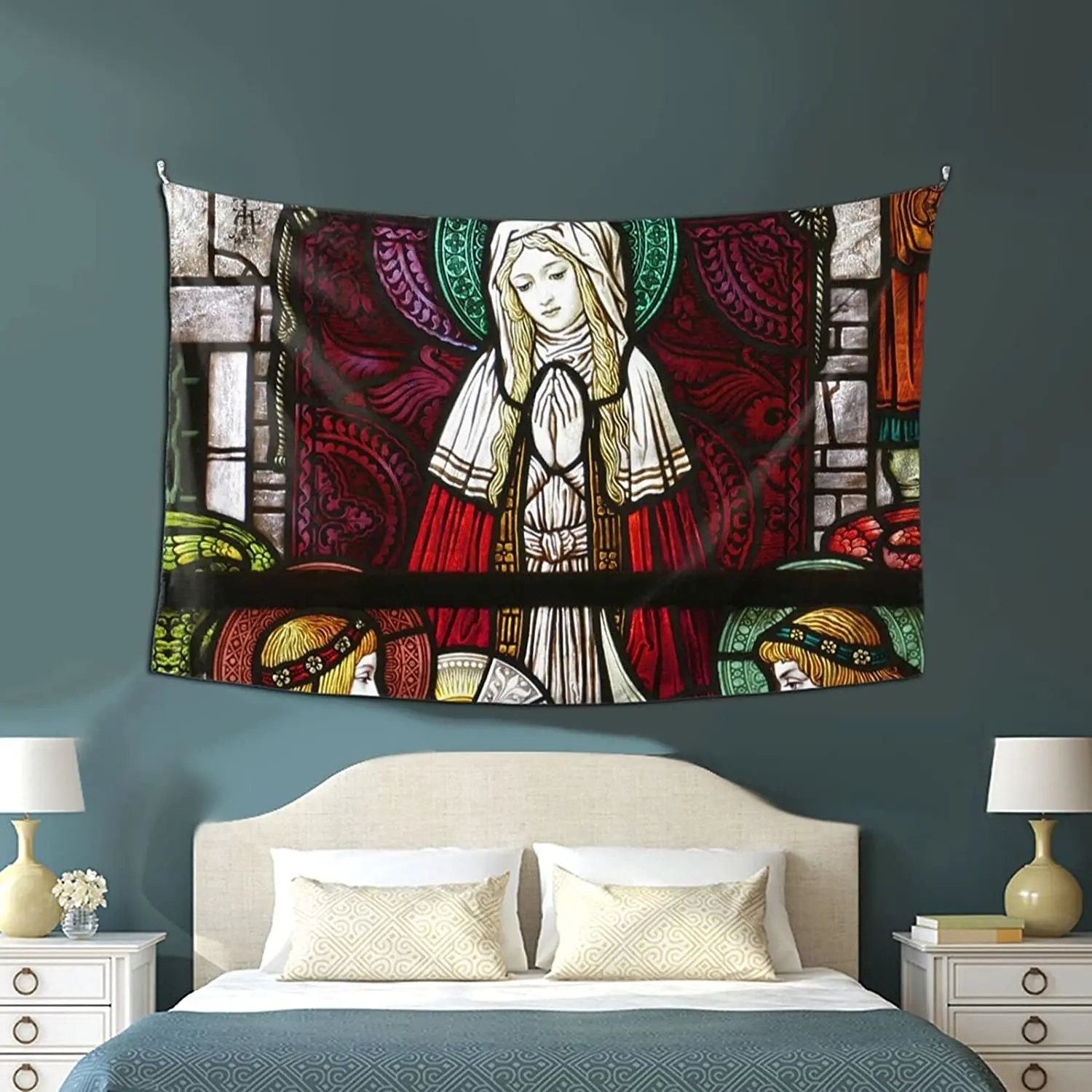 Настенные декоративные бумаги религиозное витражное стекло Иисус гобелены