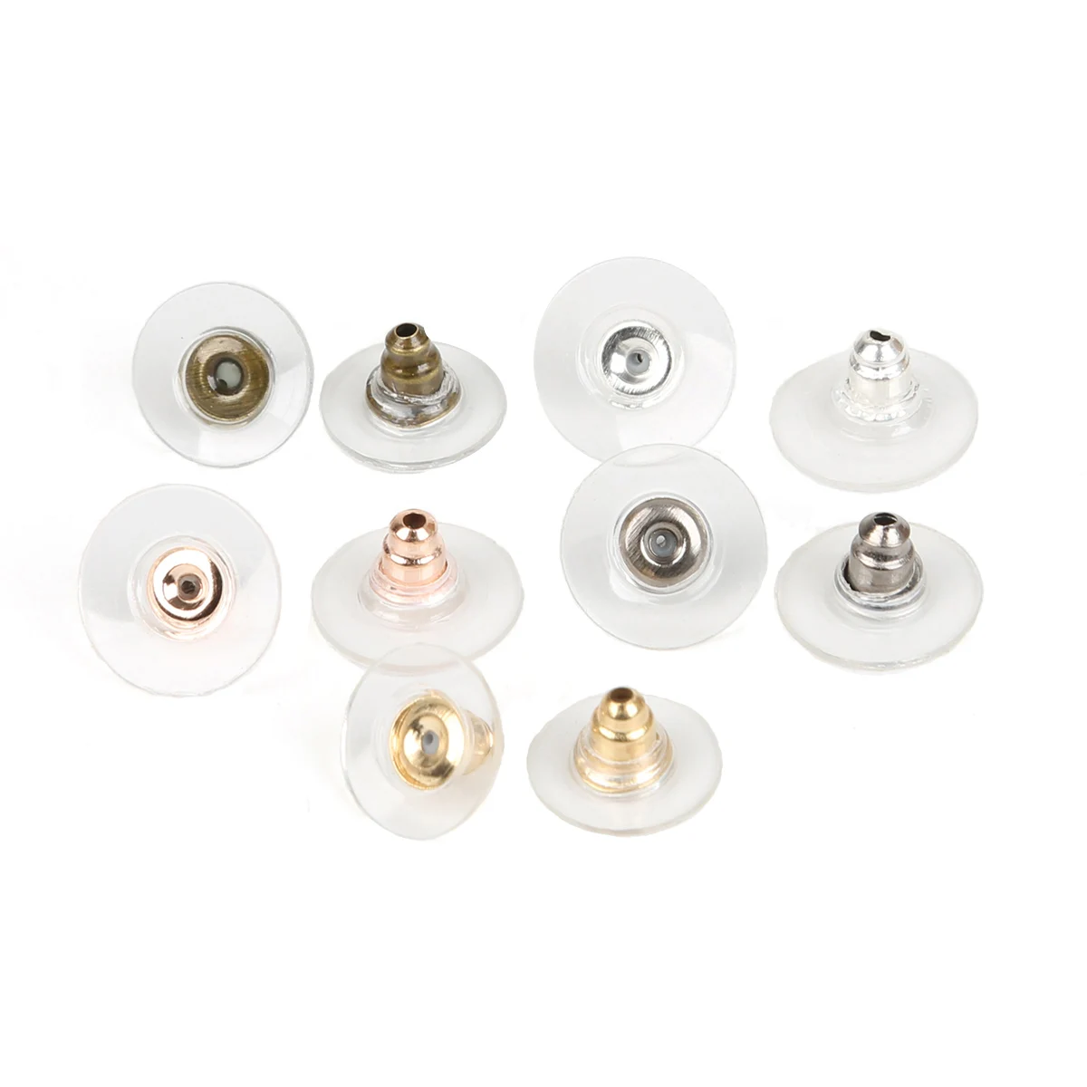 

50pcs/lot 6x11mm Rubber Earring Backs Stopper Earnuts Stud Earring Back Supplies Jewelry DIY Jewelry Findings Making Accessories