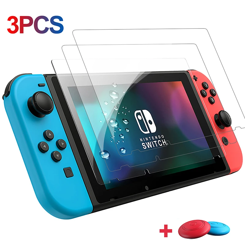 3 шт. небьющееся Высокопрочное закаленное стекло для Nintendo Switch NS защита экрана на