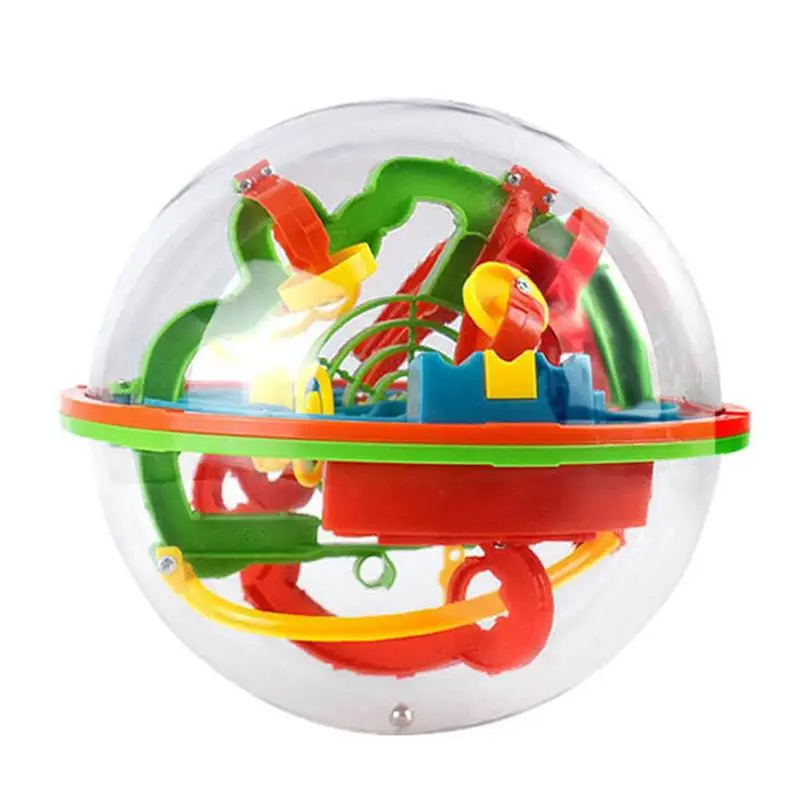 

Детские игрушки Монтессори, 100 уровней, Интеллектуальный лабиринт, шар, балансировка, развивающие игрушки для детей, 3D летающее блюдце, трек,...