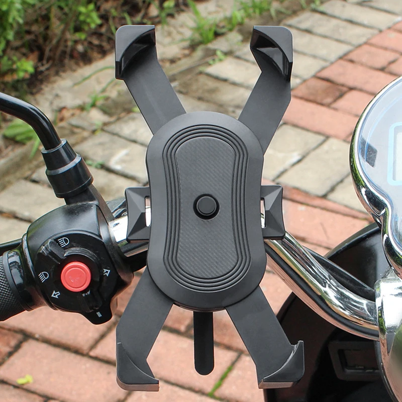 universal motorcycle bicycle phone holder phone support handlebar stand auto bike mount bracket mobile holder for iphone 12 pro free global shipping