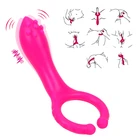 Массажер для сосков HIMALL, вибратор для точки G, секс-игрушка для женщин и мужчин, фаллоимитатор для пар, вибрирующий зажим для пениса, для вагины, клитора