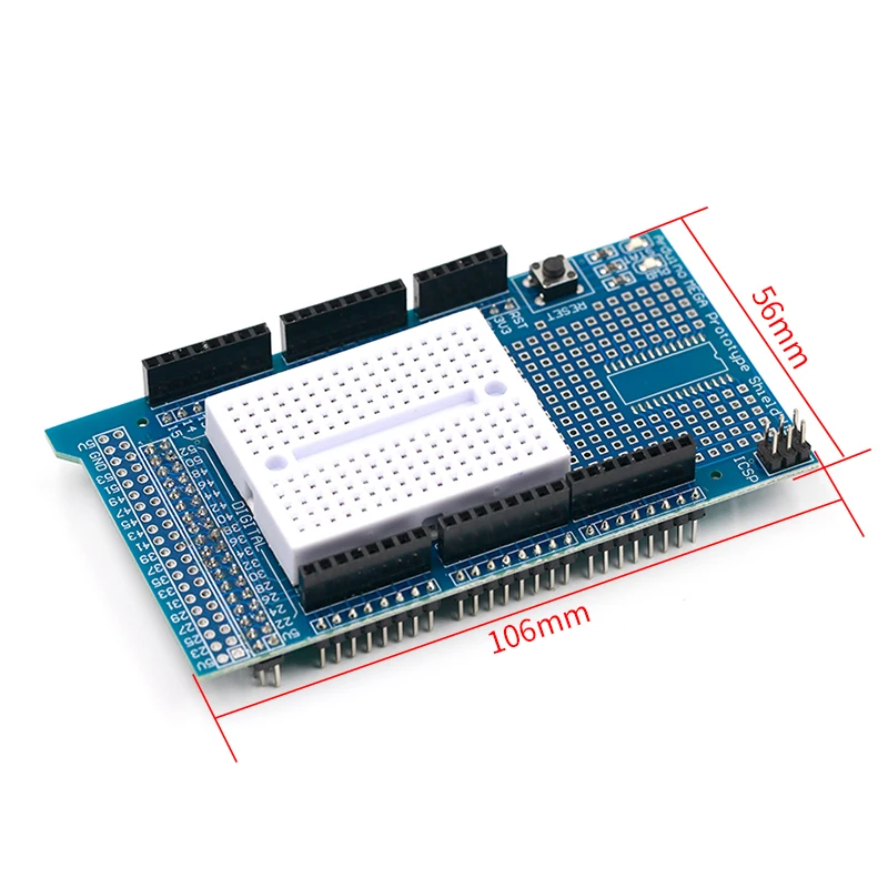 МЕГА 2560 R3 Proto Прототип Щит V3.0 Плата расширения + мини PCB Макет 170 точек связи для